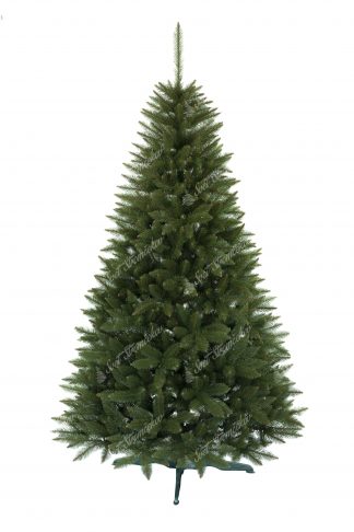 Vianočný stromček pekného , uhladeného ihlanového tvaru. Stromček má veľký počet úzkych vetvičiek vďaka čomu je naozaj hustý . Stromček je postavený na umelom stojane .