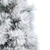 Detail stromčeka Umelý vianočný stromček Mini Borovica Zasnežená. Stromček je husto zasnežený.