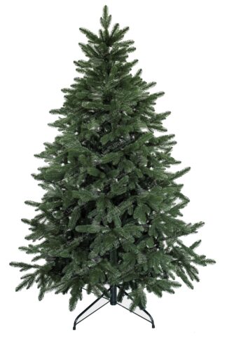 Umelý vianočný 3D stromček tmavozelenej farby. Dokonalé 3D vetvičky lemujú celý okraj stromčeka vďaka čomu vyzerá ako ten živý z lesa. Vianočný stromček je postavený na kovovom stojane.