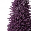 Detailná fotka purpurovo zasnežených vetvičiek umelého vianočného stromčeka 3D smrek Purpurový