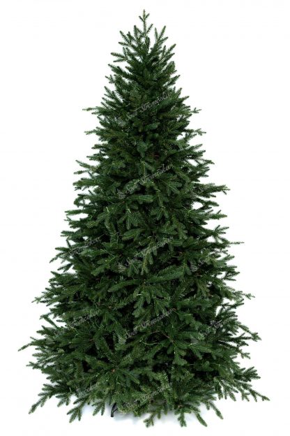 3D vianočný stromček tmavozelenej farby.