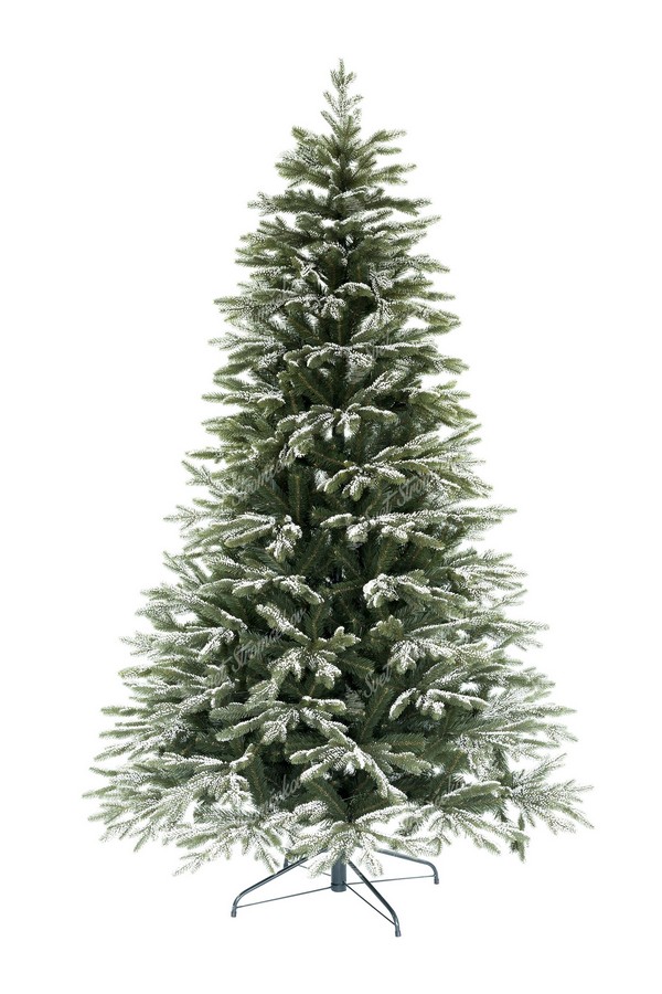 Jemne zasnežený 3D vianočný stromček Smrek