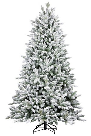 Luxusný biely vianočný stromček s LED osvetlením