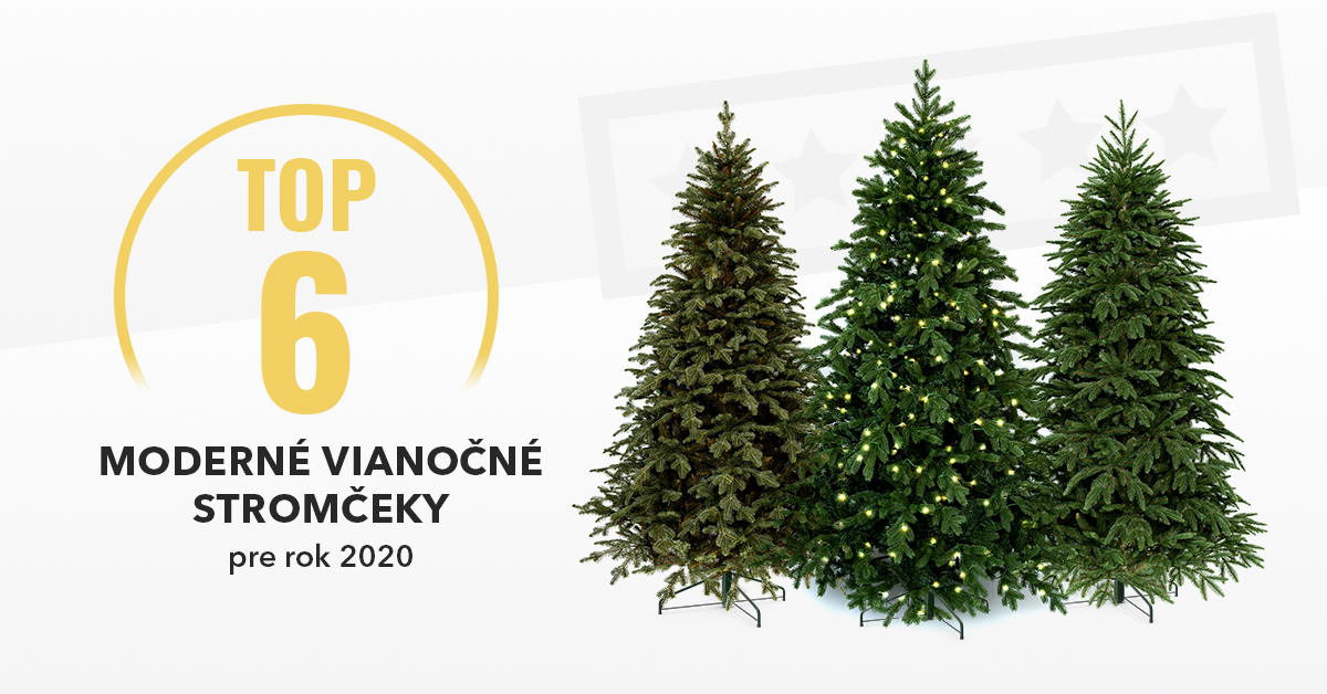 Moderné vianočné stromčeky - TOP6 pre rok 2020