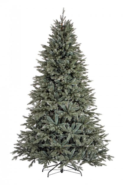 Moderný vianočný stromček 3D Smrek Ľadový tyrkysovo zelenej farby