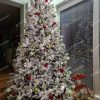 vianočný stromček 3D Smrek Kráľovský 240cm ozdobený do zlato červena