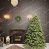 Umelý vianočný stromček 3D Jedľa Kaukazská XL, stromček má husté ihličie svetlozelenej farby
