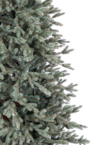Detail stromčeka Umelý vianočný stromček 3D Smrek Ľadový Úzky s ľadovozelným ihličím
