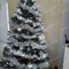 Umelý vianočný stromček Smrek Strieborný 180cm, stromček je ozdobený striebornými ozdobami