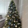 moderne ozdobený vianočný stromček 3D Smrek Škandinávsky 210cm