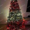 Vianočný stromček FULL 3D Smrek Ľadový 180cm, stromček je ozdobený bielymi a zlatými ozdobami
