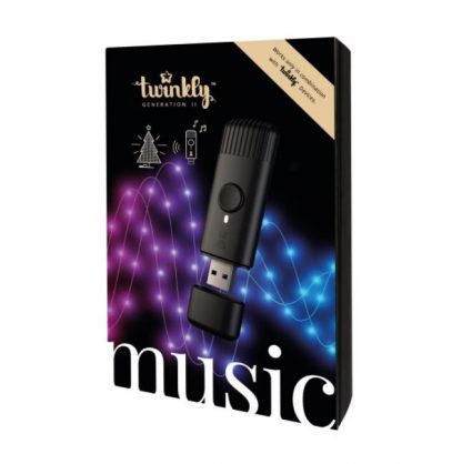 Hudobný senzor Twinkly Music, ktorý zabezpečí blikanie svetielok v rytme pustenej hudby.