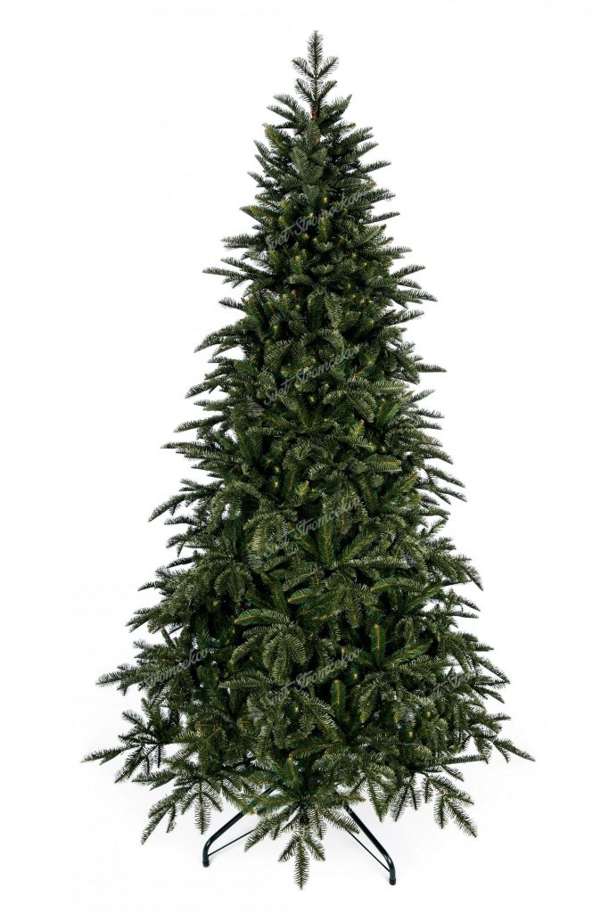Umelý vianočný stromček 3D Jedľa Normandská. Umelý stromček s tmavozeleným realistickým ihličím.