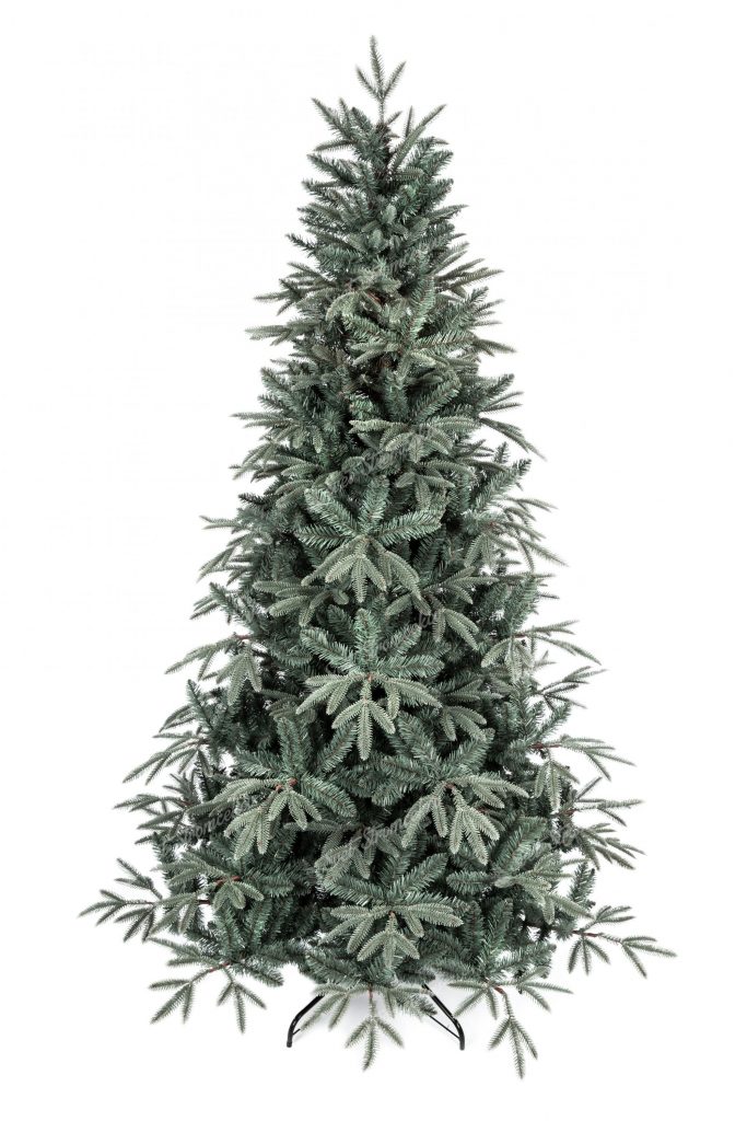 Umelý vianočný stromček 3D Jedľa Striebristá. Vianočný stromček tyrkysovo striebornej farby.