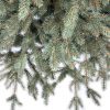 Umelý vianočný stromček 3D Smrek Ľadový Úzky. Vianočný stromček tyrkysovo-striebornej farby. Detailne odfotené ihličie.