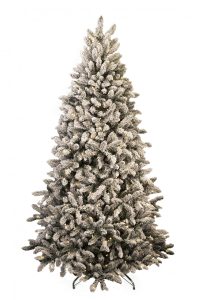 Umelý vianočný stromček Smrek Severský LED. Biely vianočný stromček s osvetlením.