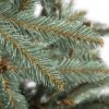 Umelý vianočný stromček Smrek Strieborný. Tyrkysovo strieborný vianočný stromček. Detailne odfotené ihličie.
