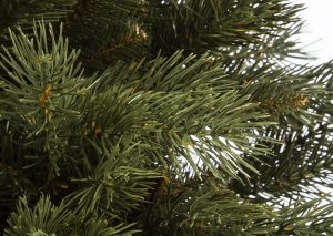 Vianočný stromček 3D mini borovica, detail ihličia