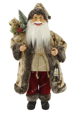 Dekorácia Santa Claus Hnedý 46cm
