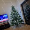 Umelý vianočný stromček FULL 3D Smrek Exkluzívny 240cm s bielymi vianočnými ozdobami