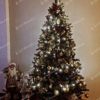 Umelý vianočný stromček 3D Jedľa Kanadská 210cm so zlatými vianočnými ozdobami