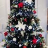 Umelý vianočný stromček 3D Jedľa Zasnežená 210cm
