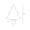 Nákres rozmeru vianočného stromčeka v kvetináči 120cm
