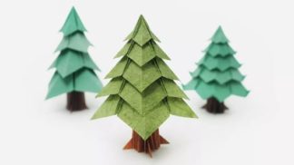 Ako si vyrobiť vianočný stromček z papiera