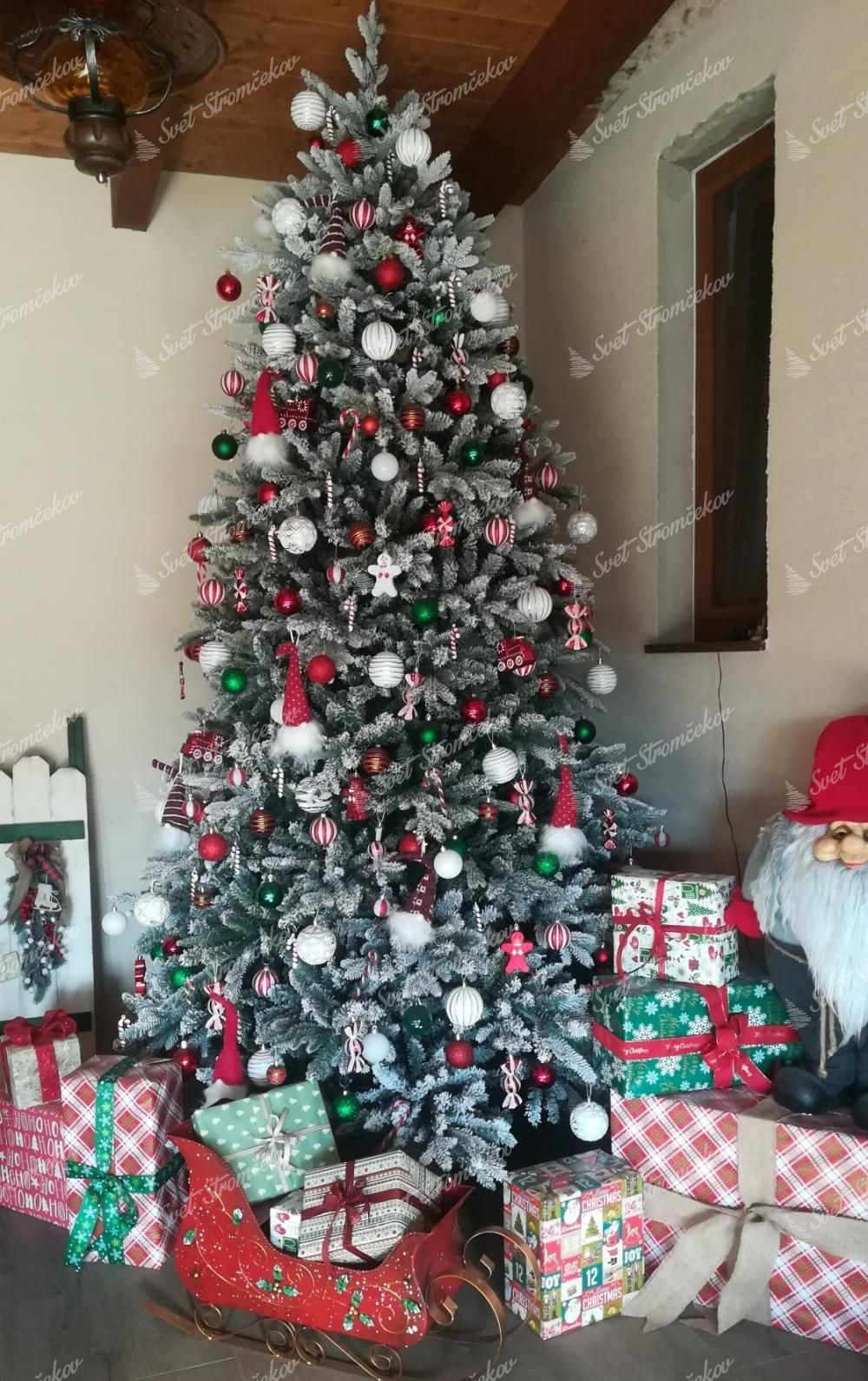 Umelý vianočný stromček 3D Smrek Kráľovský 270cm 1miesto
