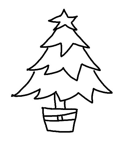 Vianočný stromček kreslený -8,4