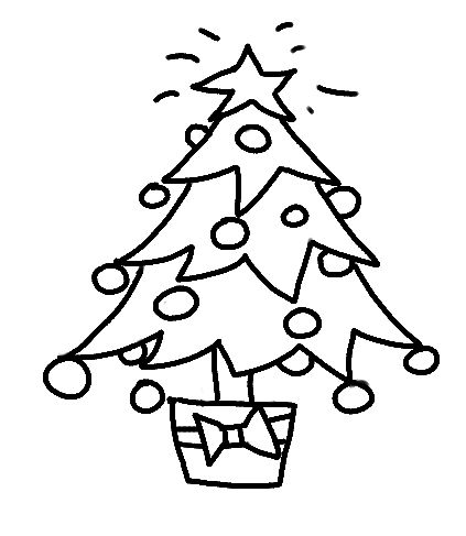 Vianočný stromček kreslený -8,5