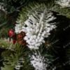 Vianočný stromček v kvetináči z vrecoviny 3D Jedľa Zasnežená s jemne posneženými koncami vetvičiek