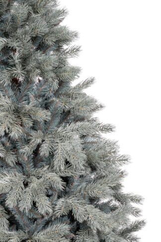 Detail stromčeka Umelý vianočný stromček 3D Borovica Strieborná so striebornozeleným hustým ihličím