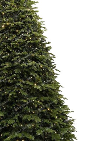 Detail stromčeka Gigantický vianočný stromček 3D Smrek Exkluzív s osvetlením