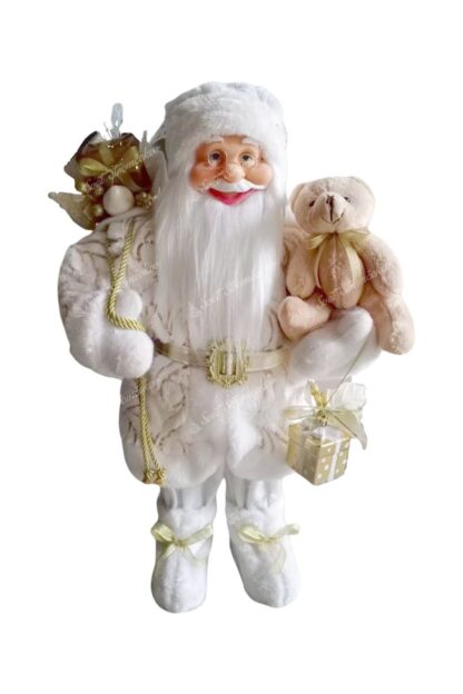 Dekorácia Santa Claus Bielo-Zlatý 60cm