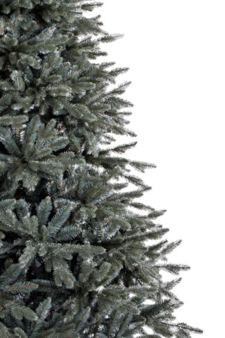 Detail stromčeka Umelý vianočný stromček 3D Smrek Ľadový so striebornozeleným ihličím