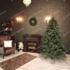 Vianočný stromček 3D Jedľa Pôvabná, stromček má husté tmavozelené ihličie