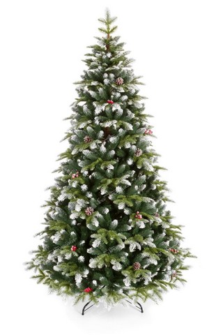 vianočný stromček 3D jedľa zasnežená