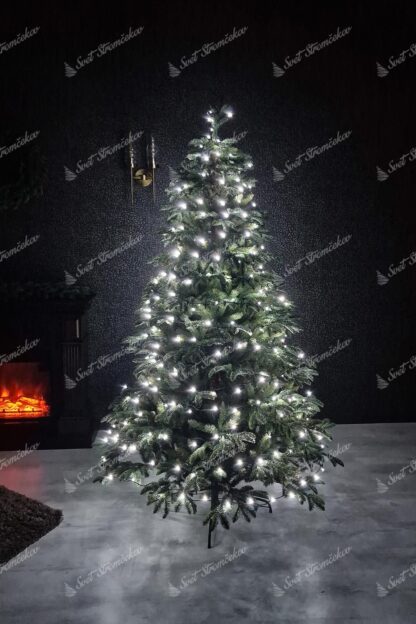 Vianočné svetlá na stromček LED studená biela