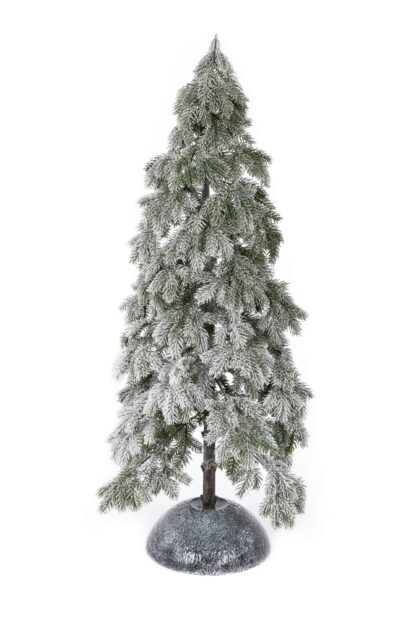 Malý vianočný stromček FULL 3D Jedlička Jagavá. Stromček je pokrytý snehom.