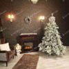Umelý vianočný stromček 3D Smrek Grónsky, stromček má husto zasnežené vetvičky
