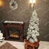 Umelý vianočný stromček FULL 3D Jedlička Jagavá 120cm, stromček má zasnežený vzhľad s trblietkami