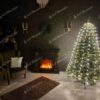Vianočné svetlá na stromček NANO LED teplá biela