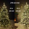 Porovnanie hustoty vianočného osvetlenia