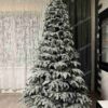 Umelý vianočný stromček 3D Jedľa Alabastrová 240cm, stromček má husto zasnežené vetvičky