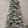 Umelý vianočný stromček Smrek Severský 300cm 1150LED, vysoký stromček má husto zasnežené vetvičky a integrované LED osvetlenie v teplej bielej farbe