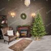 Umelý vianočný stromček FULL 3D Smrek Prírodný LED, stromček má husté prirodzene zelené ihličie