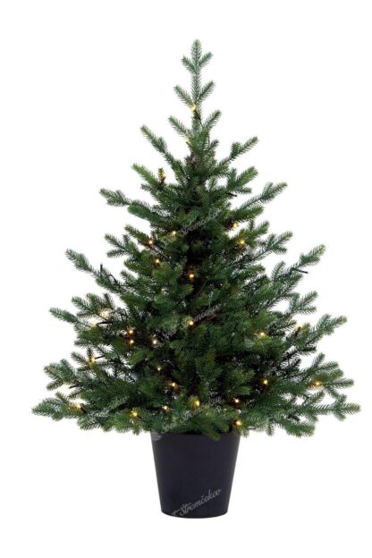Vianočný stromček FULL 3D Smrek Prírodný s LED osvetlením, stromček má husté zelené ihličie