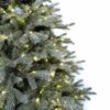 Umelý vianočný stromček 3D Smrek Strieborný LED detail ihličia