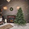 Umelý vianočný stromček 3D Jedľa Dánska, stromček má husté zelené ihličie